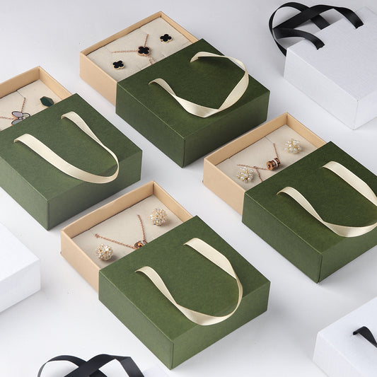 Jewelry Suit Packing Box Retro Style Portable Drawer