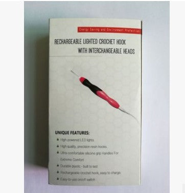 Austauschbare Häkelnadeln mit Leuchteffekt