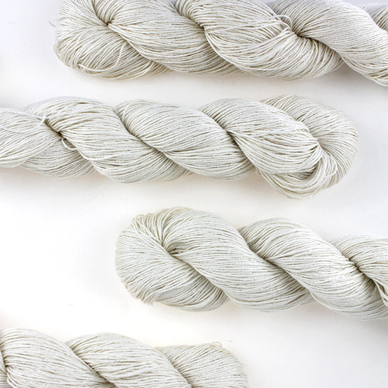 Frühling/Sommer Feine handgestrickte Seide-Baumwoll-Mischung in Primärfarben