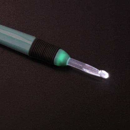 8-teiliges Set Häkelnadeln mit und ohne LED-Griff, Stricknadeln (2,5–6 mm), Nähset, mehrfarbig