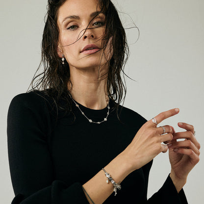 Antique Necklace - Matte Sterling Silver