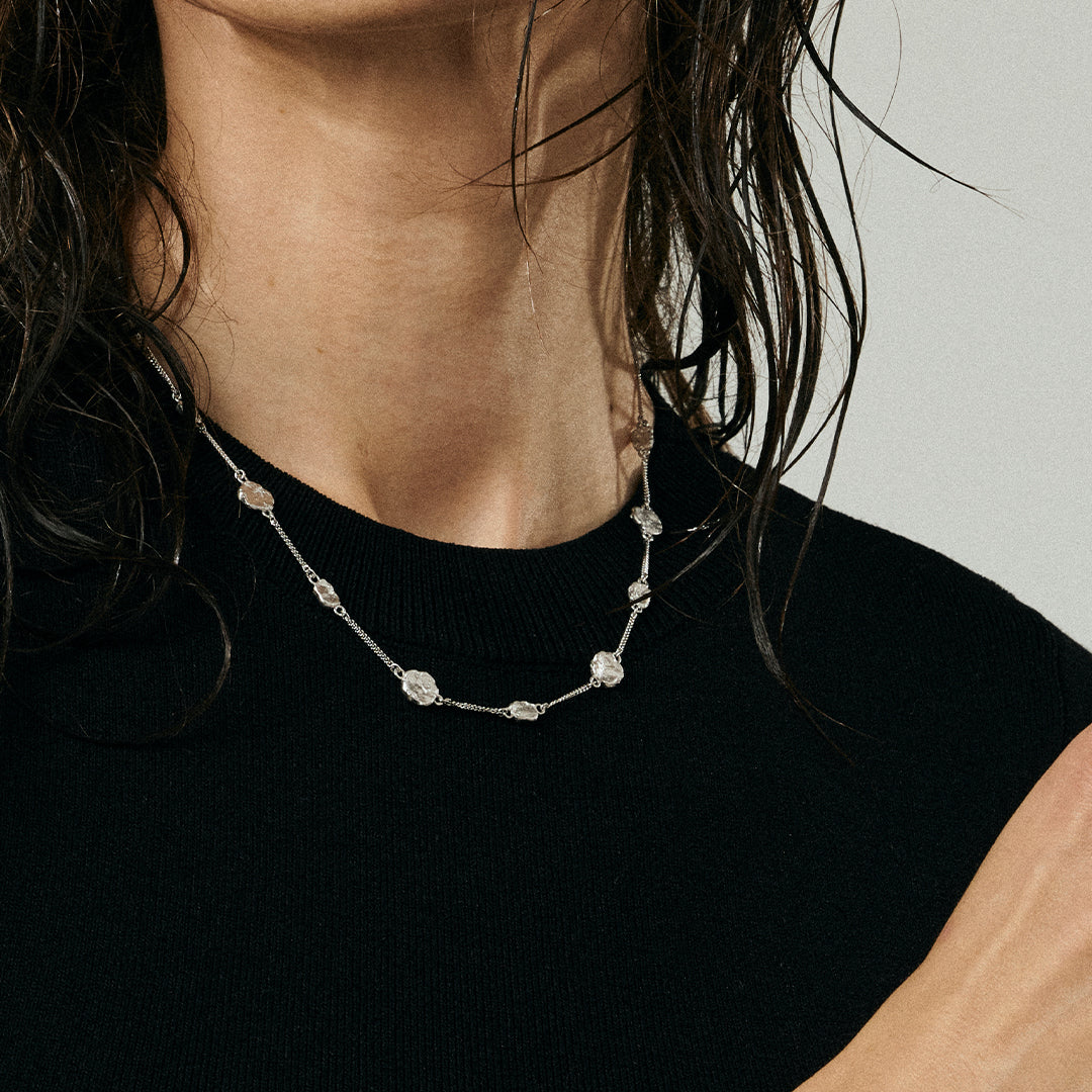 Antique Necklace - Matte Sterling Silver