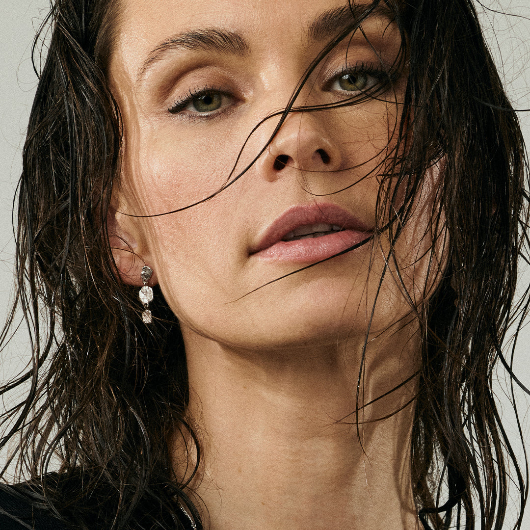 Antique Dangle Earring - Matte Sterling Silver