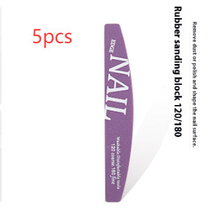 Manicure Nail File Polish Rub Pieces Nail Scissors Sponge Rub Burnishing Stick Nail Beauty Tool Set