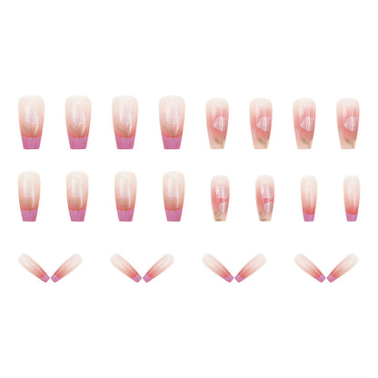 Hochwertiger Nude-Nagellack „Pure Desire Girl Heart Violet Red Wear“, 24 Stück