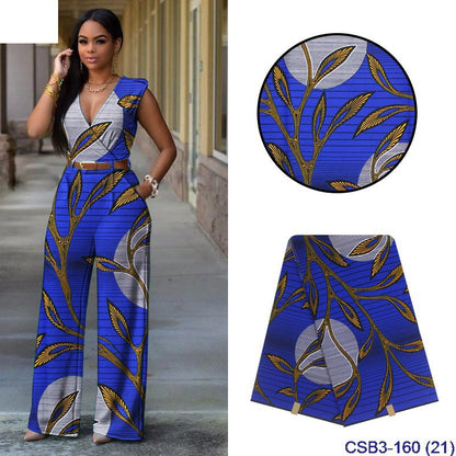 Baumwollstoff mit afrikanisch-indischem geometrischem Muster, gewachst