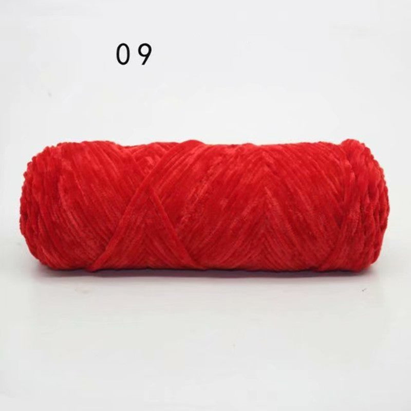 Chenille Gold Velvet Yarn Hook Shoe Thread