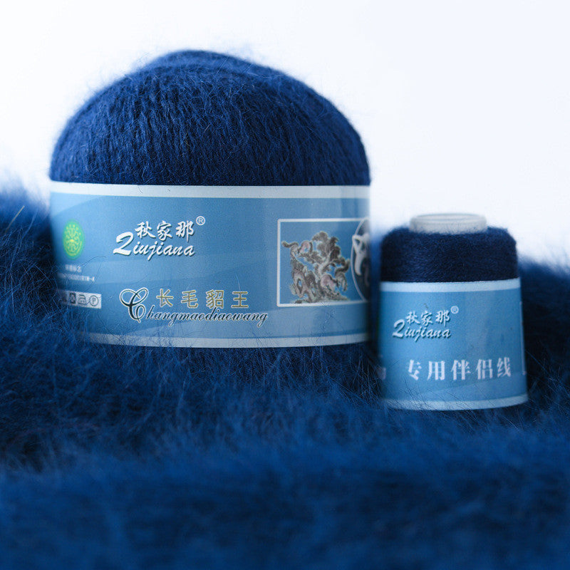 Langhaariges Nerzwollgarn