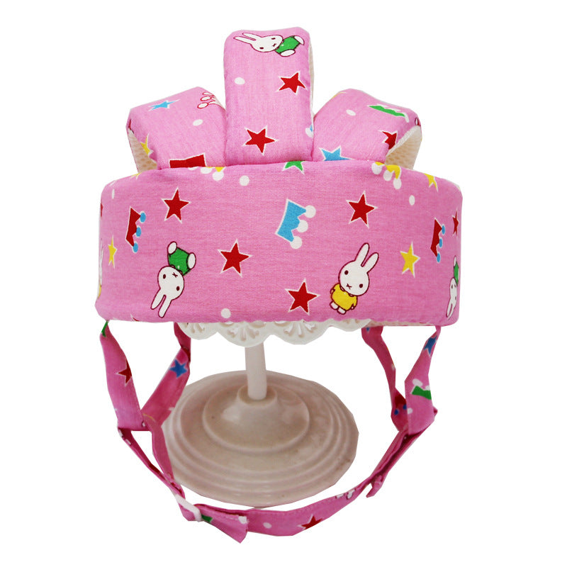 Baby Learning to Walk Anti-Collision Hat Infant Toddler Safety Helmet Cotton Protective Cap Fully Cotton Breathable Lightweight