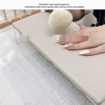 Handkissen aus cremefarbenem Acryl, cremeweiße Handgelenkschiene für große und kleine Handgelenke