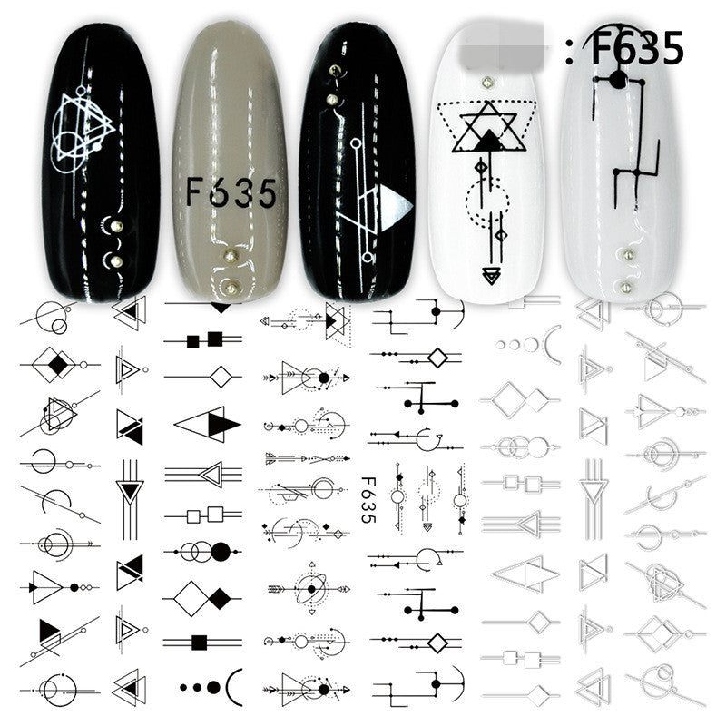 1 Stück Blumen Rosenrot Schwarz Schieber Klebedekoration Nagelkunst Aufkleber Russisches Design 3D Klebeschieber Aufkleber