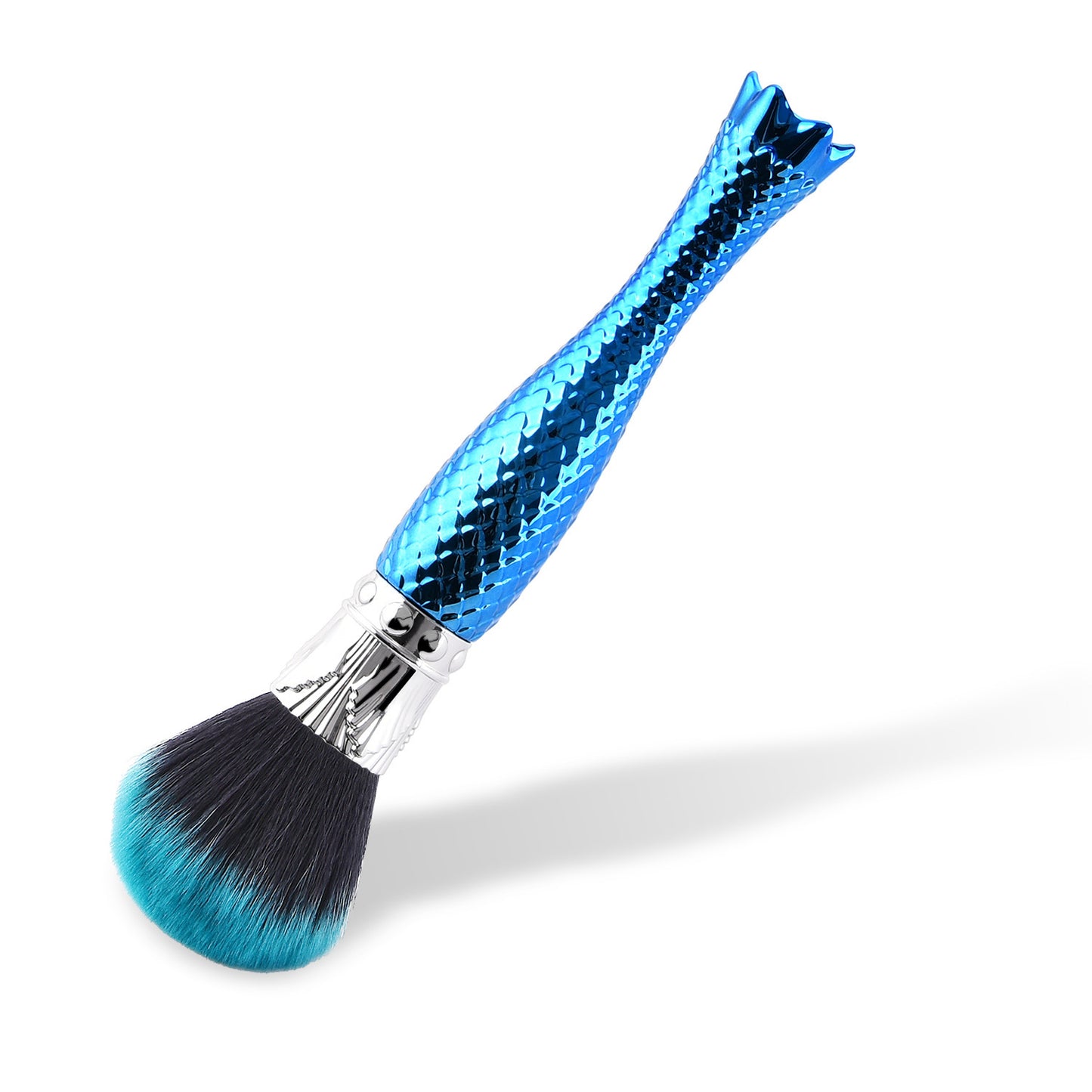 Einzelner Make-up-Pinsel, blau