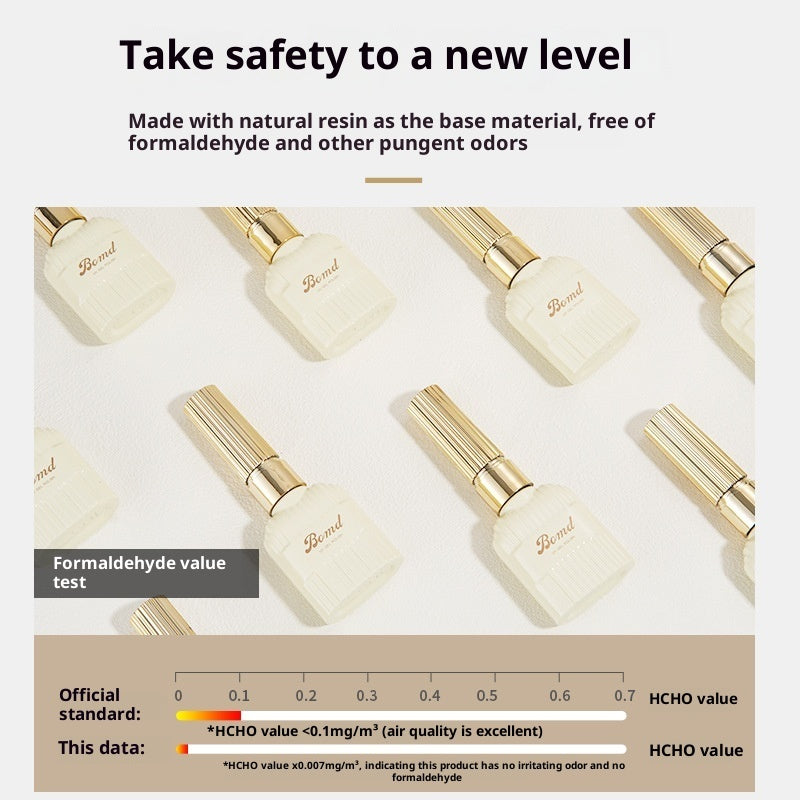 Herstellung eines Nagellackklebers durch Verschmieren von Grundierung und Versiegelungsschicht