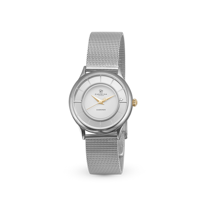 Christina Collect 32mm, mesh, 2-tone Watche - Polished Bicolor with 1 Diamant