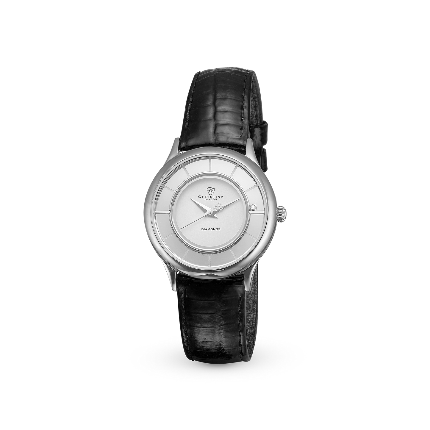 Collect Dame Watch - Polished Steel with 1 Diamant