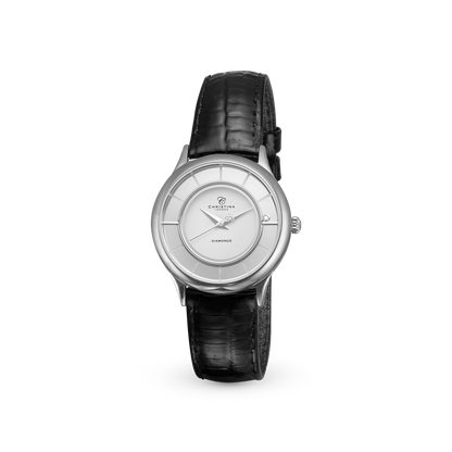 Collect Dame Watch - Polished Steel with 1 Diamant