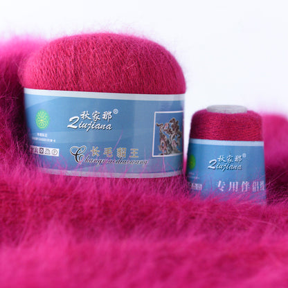 Langhaariges Nerzwollgarn