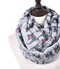 Cartoon cat print scarf cat Bali yarn scarf silk scarf art pattern to protect the heating square scarf