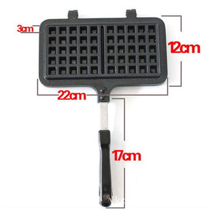 Schwarze Waffel-Karo-Kuchenform für Zuhause