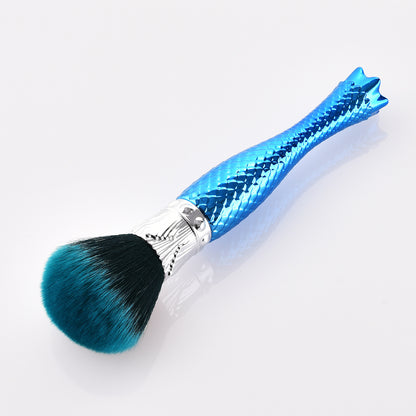 Einzelner Make-up-Pinsel, blau
