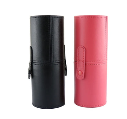 Niya Supply 12-teiliges Make-up-Set: Zylinderbürsten-Set, PU-Aufbewahrungstube, Make-up-Pinsel, Haarbürste, Augenbrauenstift