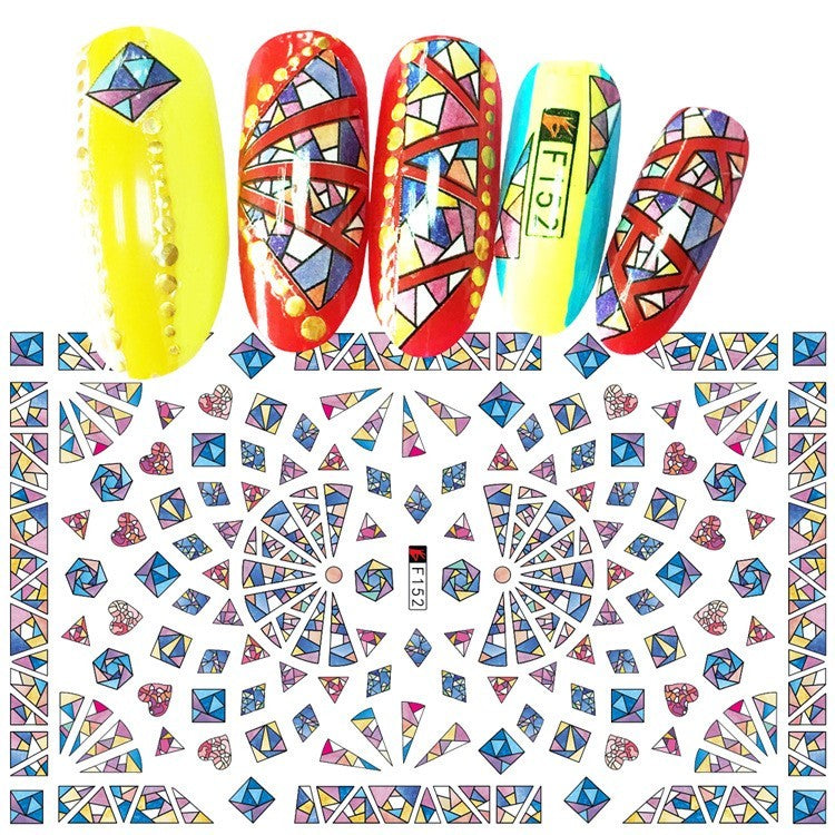 Adhesive nail decals