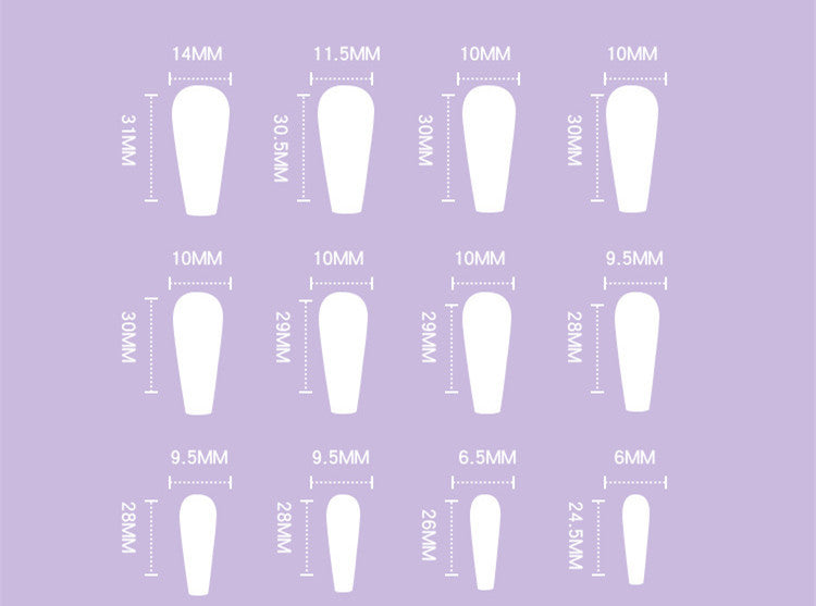 Transparenter, abnehmbarer Nagel-Patch mit Eismotiv für Damen