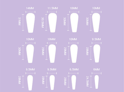 Transparenter, abnehmbarer Nagel-Patch mit Eismotiv für Damen