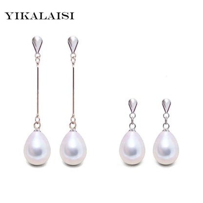 YIKALAISI Natural Pearl Statement Earrings Outstanding For Women