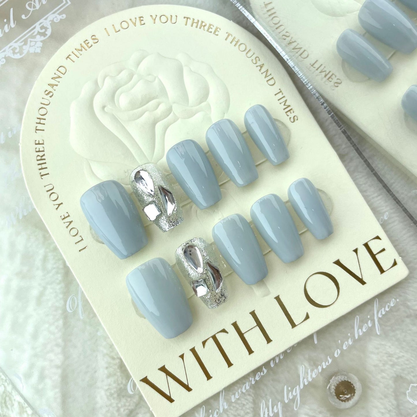 Handgefertigte künstliche Fingernägel, abnehmbare Nagelflicken