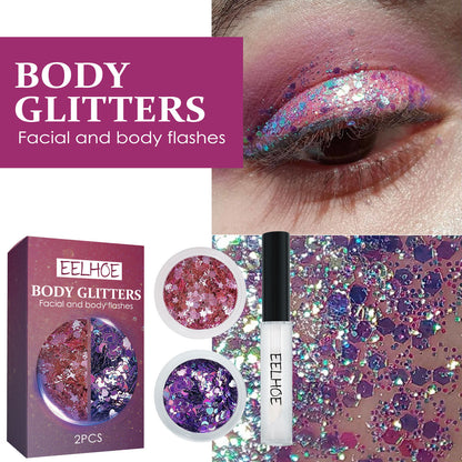 Painted Body Sequins Facial Makeup Body