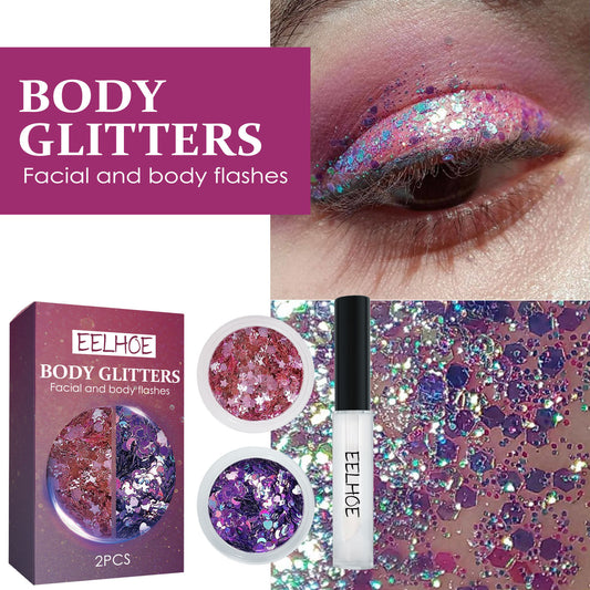 Painted Body Sequins Facial Makeup Body