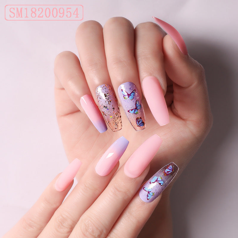 Gelbe Ballettschuhe formen Nagelplatte