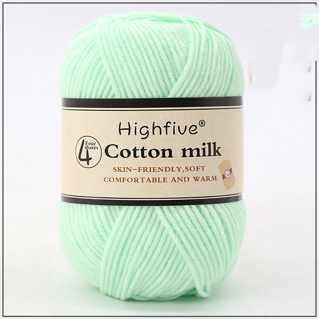 Milchbaumwolle Wolle zum Stricken, Babyhäkelgarn