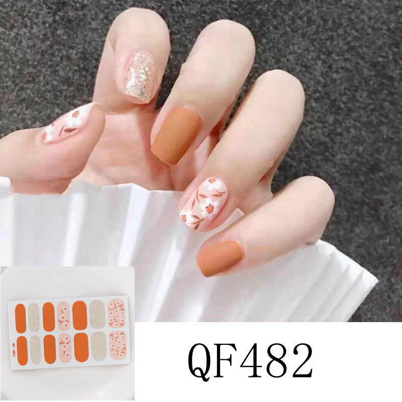 Nagelsticker 3D Diamant-Nagel 14 Sticker Wasserfeste Nagelsticker Komplettsticker Für Schwangere