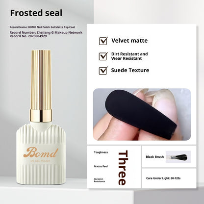 Herstellung eines Nagellackklebers durch Verschmieren von Grundierung und Versiegelungsschicht