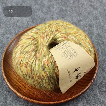 Colorful Woolen Yarn Handmade Crochet Diy Scarf Thread Sweater Hat Thread Medium Thick Woolen Ball