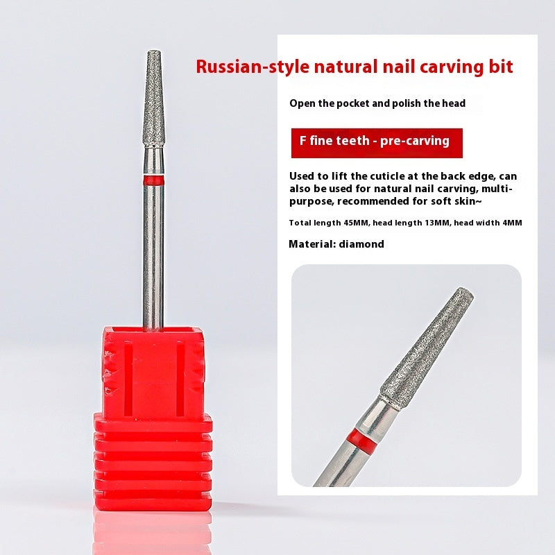 Vormontierter Polierkopf-Satz mit Diamantsand für die Maniküre