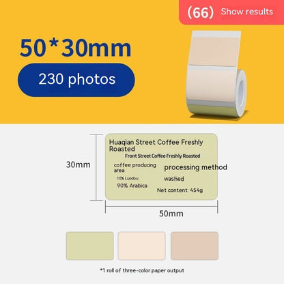 Three-proof Thermal Paper Sticker Waterproof Color Label Printing Paper