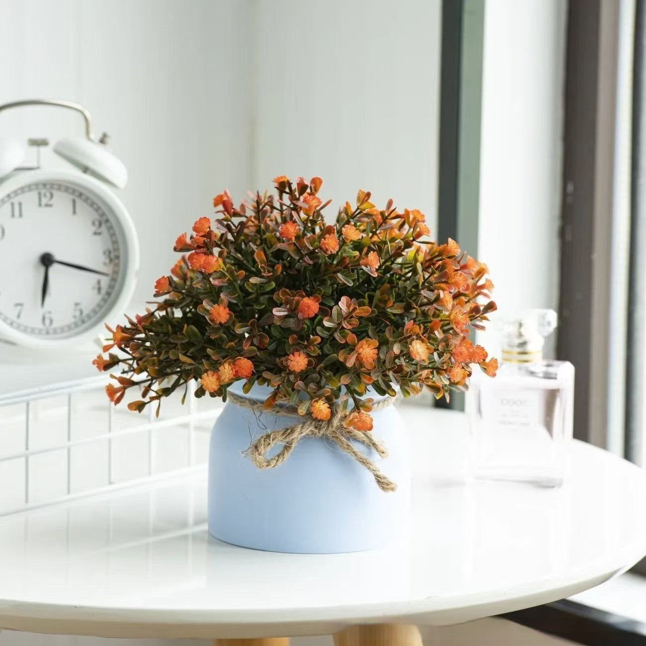 Kleine Bonsai-Ornamente für den Schreibtisch im Wohnzimmer, künstliche Blumen