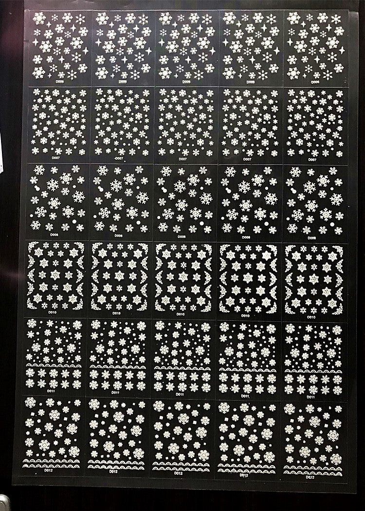 Schmaler 3D-Nagelaufkleber