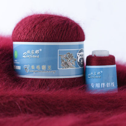 Langhaariges Nerzwollgarn