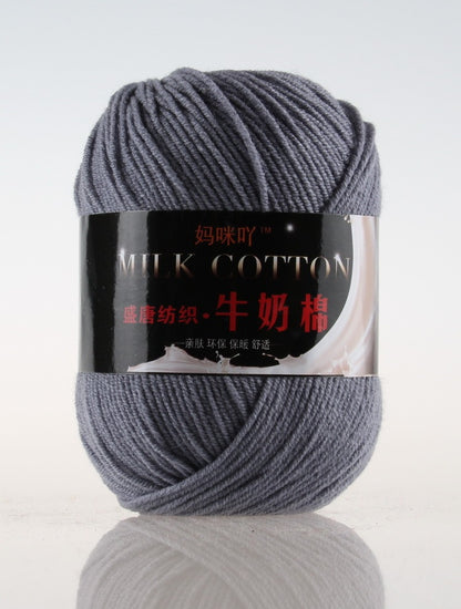 3-Strand Milk Cotton Wool DIY Doll Sweater Scarf Hat Cotton Yarn