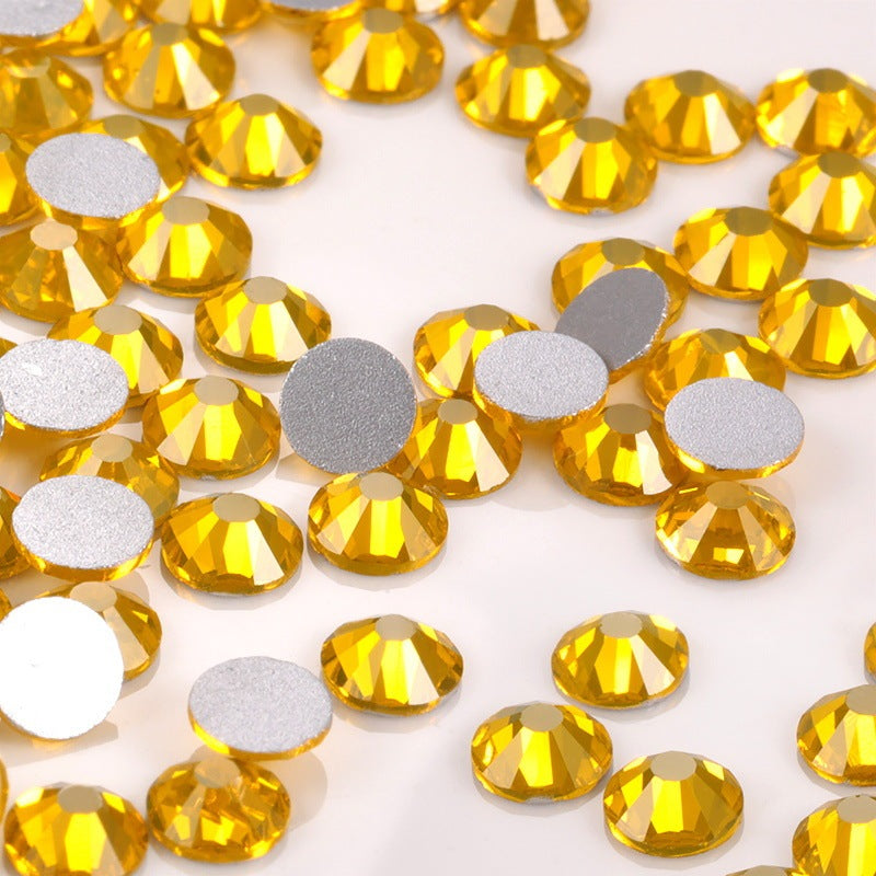 Nail drill glass flat drill rhinestone