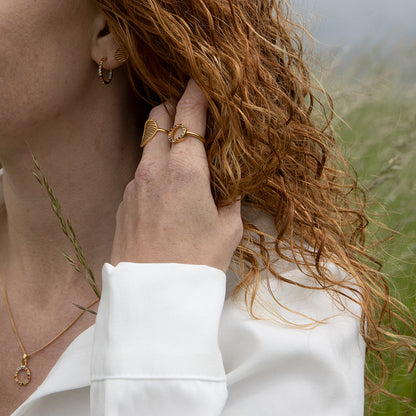 World Goals Hoops - Polished Sterling Silver with 17 Multi color