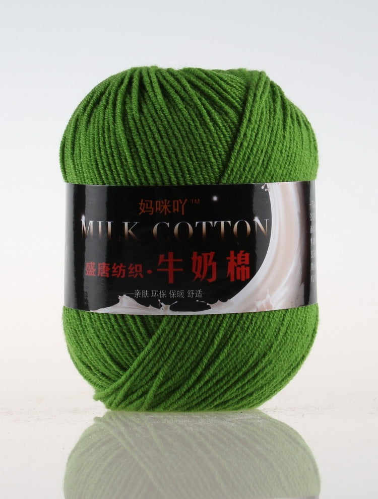 3-Strand Milk Cotton Wool DIY Doll Sweater Scarf Hat Cotton Yarn