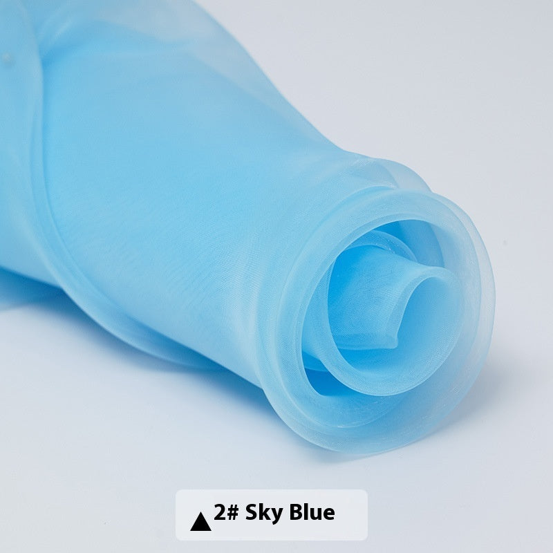 Fine-meshed Organza Fabric Yarn Sheer Yarn Wedding Dress