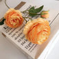 3 head peonies artificial flowers