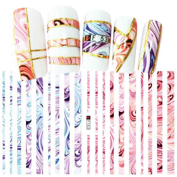 Adhesive nail decals
