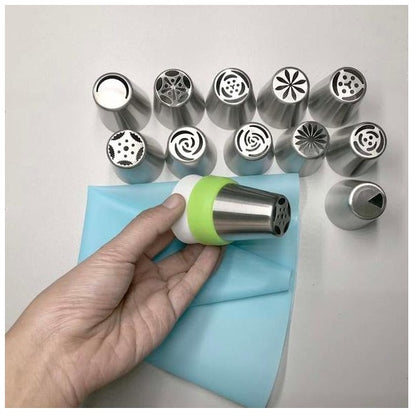 3-in-1-Tortendekorationstülle aus Edelstahl in limitierter Weihnachtsedition